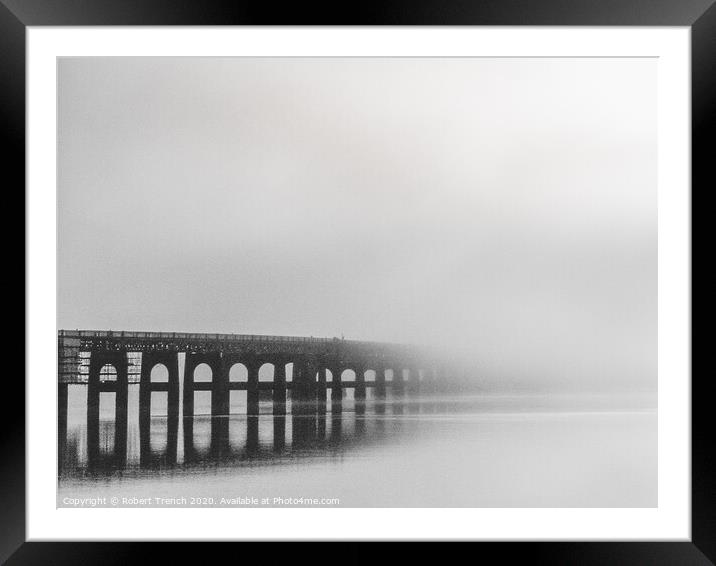 Into the mist Framed Mounted Print by Robert Trench