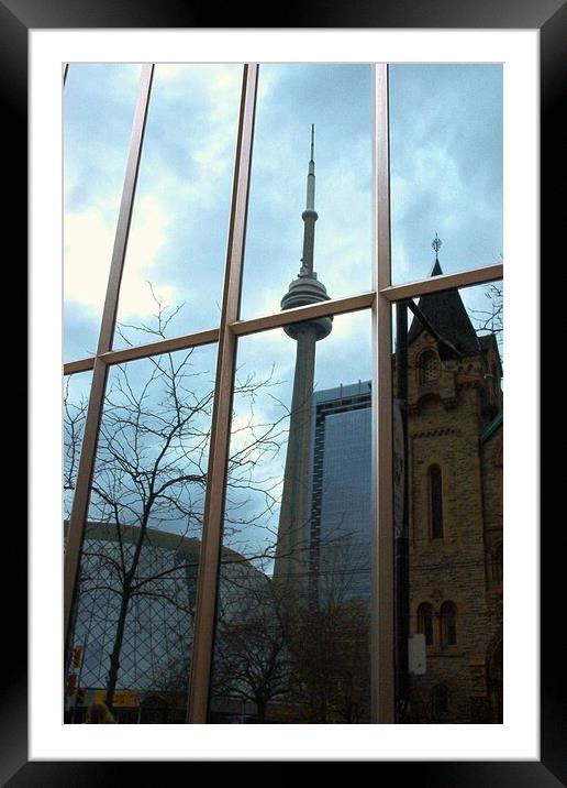 Reflections Of Toronto Framed Mounted Print by Gary Barratt