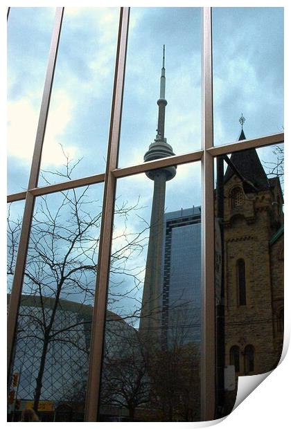 Reflections Of Toronto Print by Gary Barratt