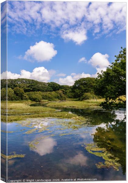 Newtown River Isle Of Wight Canvas Print by Wight Landscapes
