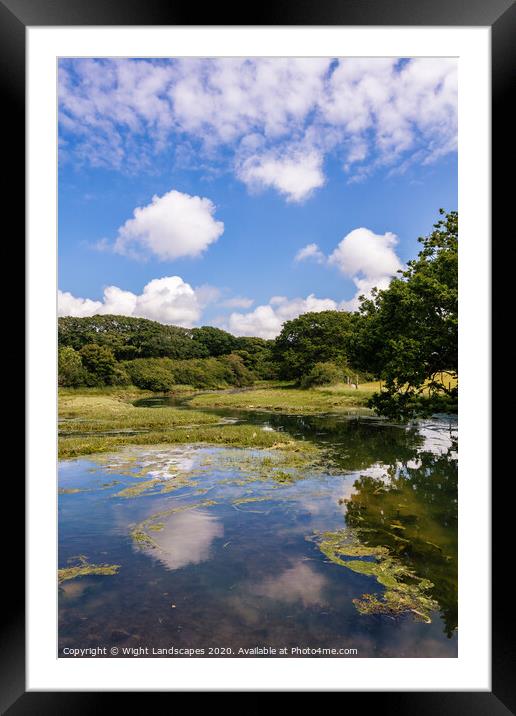 Newtown River Isle Of Wight Framed Mounted Print by Wight Landscapes