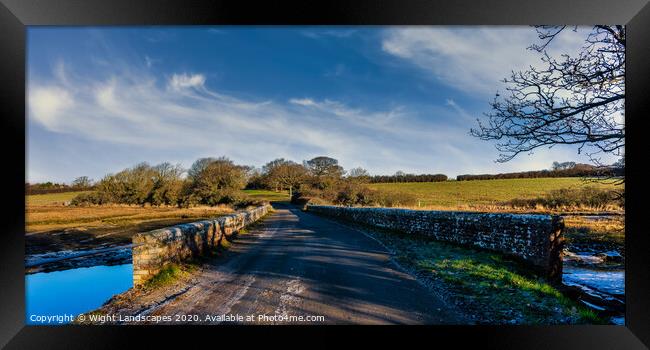 The Road To Newtown Framed Print by Wight Landscapes