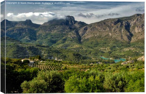 The Guadalest Valley, Alicante Province, Spain Canvas Print by Navin Mistry