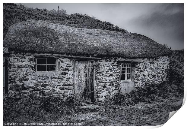 Cornwall cottage  Print by Ian Stone
