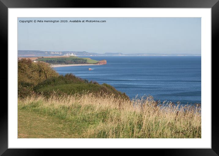 Lyme bay at Budleigh Salterton Framed Mounted Print by Pete Hemington