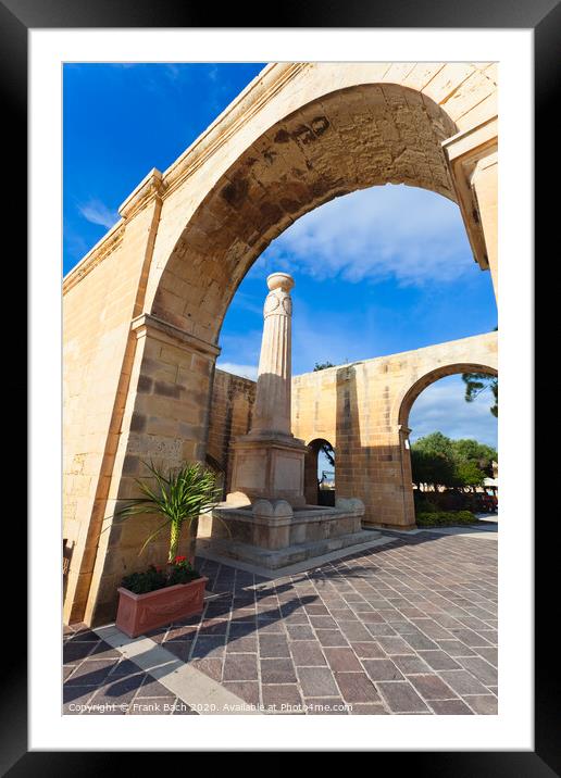 Upper Barrakka Gardens, Malta Framed Mounted Print by Frank Bach