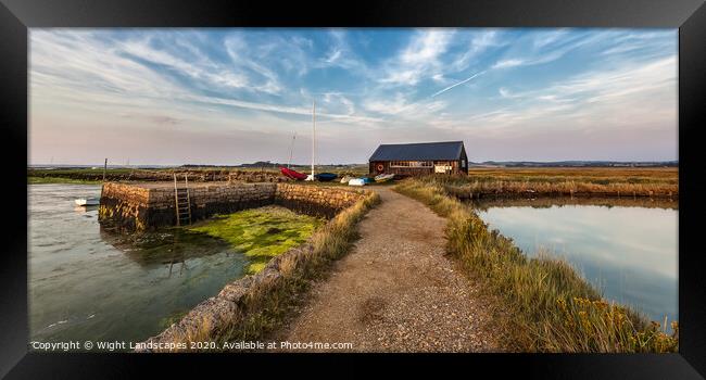 Newtown Quay Framed Print by Wight Landscapes