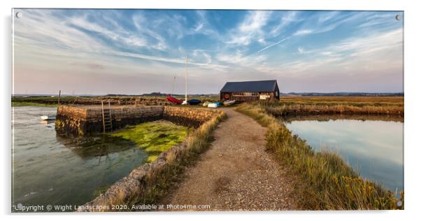 Newtown Quay Acrylic by Wight Landscapes