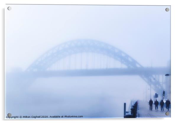 Fog On The Tyne I Acrylic by Milton Cogheil