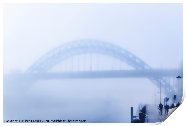 Fog On The Tyne I Print by Milton Cogheil