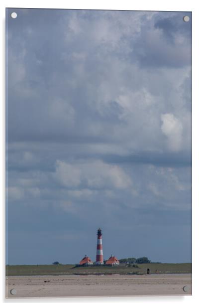 Lighthouse Westerhever Acrylic by Thomas Schaeffer