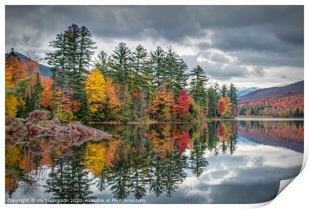 Reflecting on Autumn Print by Viv Thompson