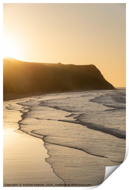Cattersty Sands, Skinningrove, North Yorkshire Print by Andrew Kearton