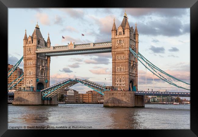 Tower Bridge Framed Print by David Belcher