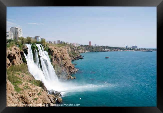 Antalya, Lower duden waterfall Framed Print by PhotoStock Israel