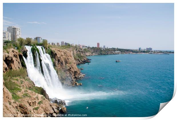 Antalya, Lower duden waterfall Print by PhotoStock Israel