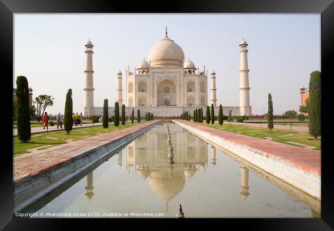 Agra, The Taj Mahal Framed Print by PhotoStock Israel