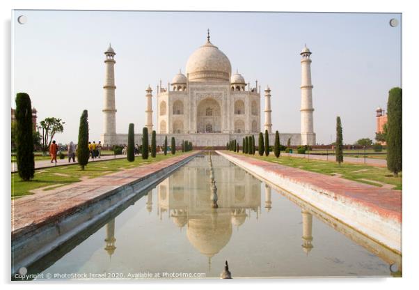 Agra, The Taj Mahal Acrylic by PhotoStock Israel