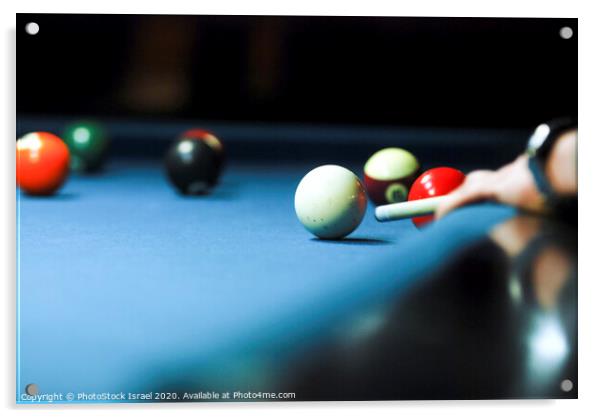 Billiard Table Acrylic by PhotoStock Israel