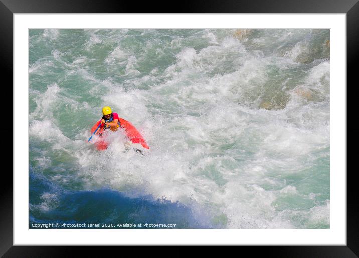 White water rafting  Framed Mounted Print by PhotoStock Israel