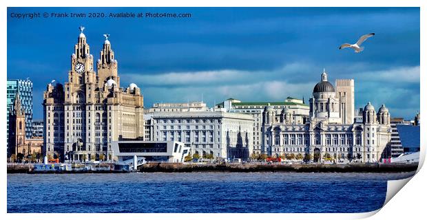 Liverpool's Iconic Three Graces Print by Frank Irwin