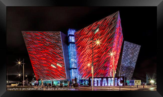 Titanic Building Belfast Framed Print by jim Hamilton