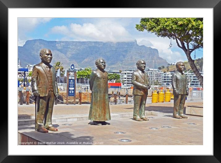 Nobel Square, Cape Town, South Africa Framed Mounted Print by David Mather