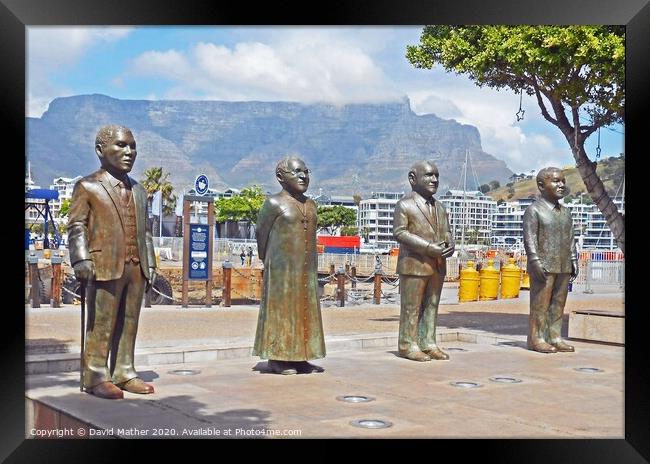Nobel Square, Cape Town, South Africa Framed Print by David Mather