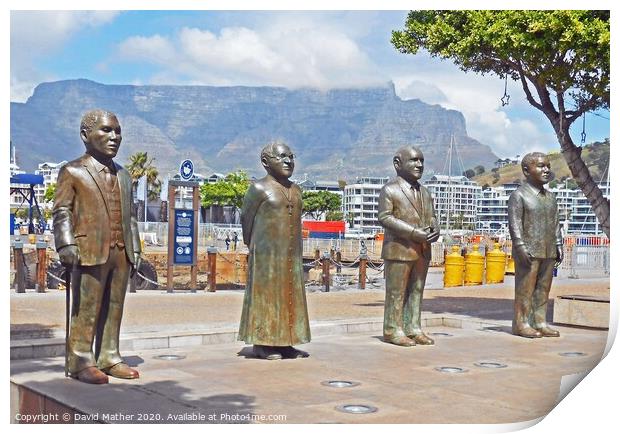 Nobel Square, Cape Town, South Africa Print by David Mather