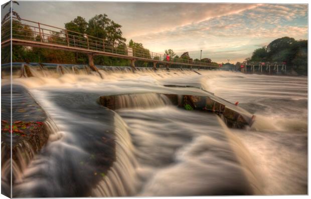 Boulters Weir Maidenhead Canvas Print by Mick Vogel