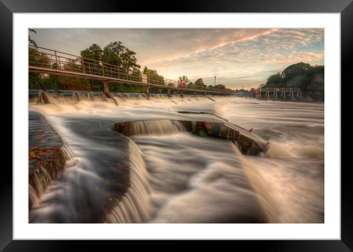 Boulters Weir Maidenhead Framed Mounted Print by Mick Vogel