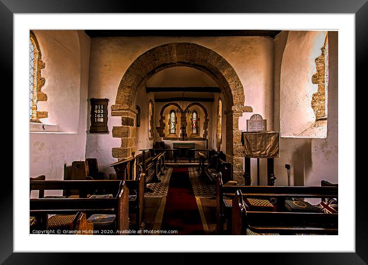 Old Church interior Framed Mounted Print by Graeme Hutson