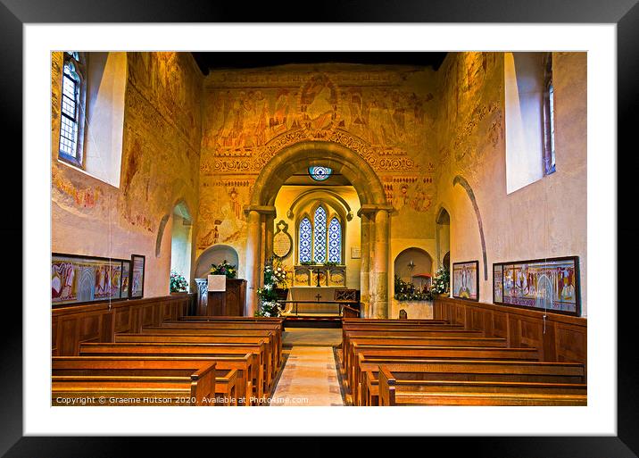 Painted Church Walls Framed Mounted Print by Graeme Hutson