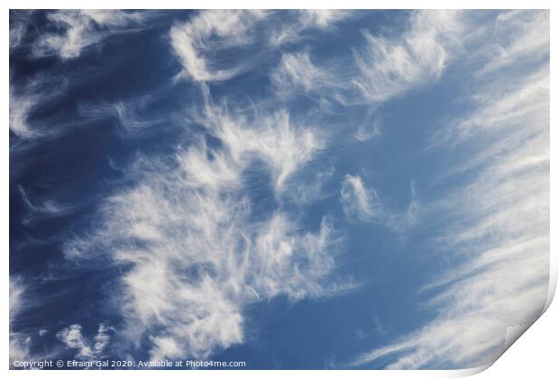 Summer Clouds  Print by Efraim Gal