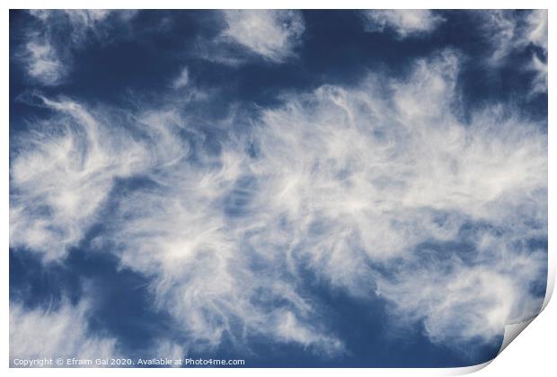 Sky clouds Print by Efraim Gal