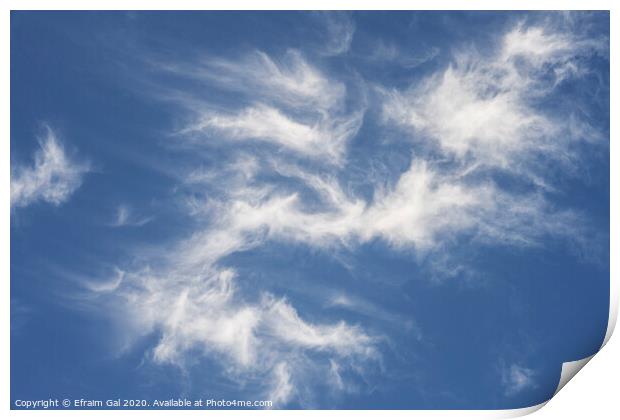 Sky clouds  Print by Efraim Gal