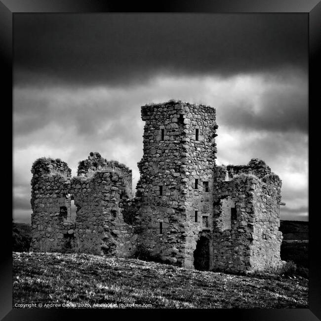 Cluny Chrichton Castle, Raemoir, Banchory, Aberdeenshire Framed Print by Andrew Davies