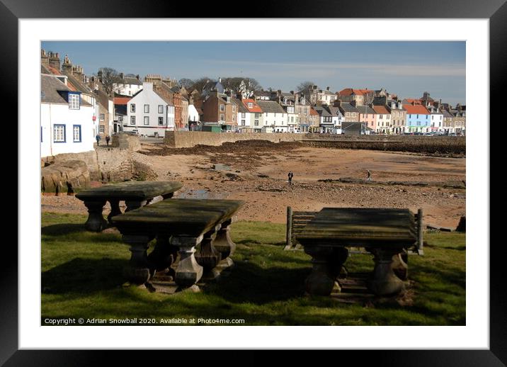 Table Tombs in Anstruther Easter Church Framed Mounted Print by Adrian Snowball