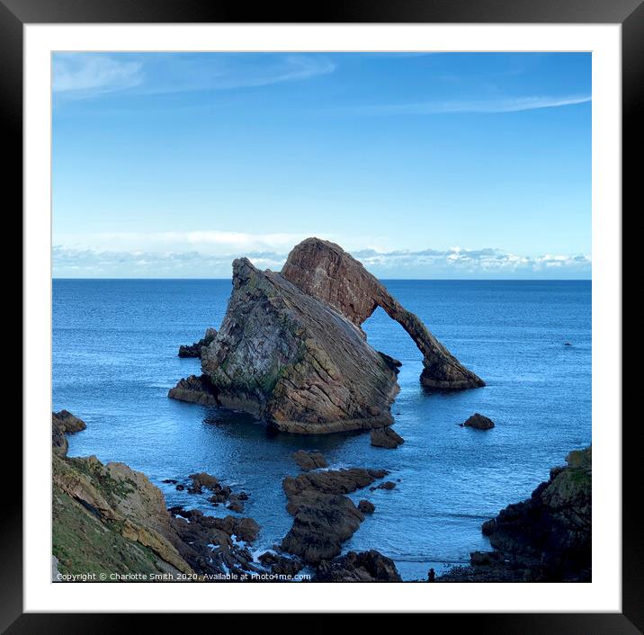 Bow Fiddle Rock Framed Mounted Print by Charlotte Smith