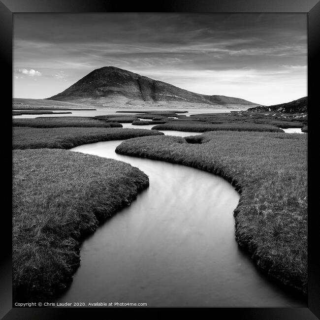 Northton Salt Marsh Framed Print by Chris Lauder
