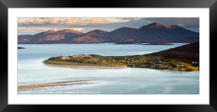 Luskentyre from Carran Framed Mounted Print by Chris Lauder