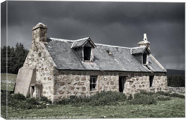 Bellabeg, Logie Coldstone, Aberdeenshire Canvas Print by Andrew Davies