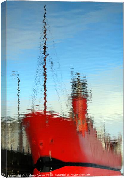 Liverpool lightship Canvas Print by Andrew Davies