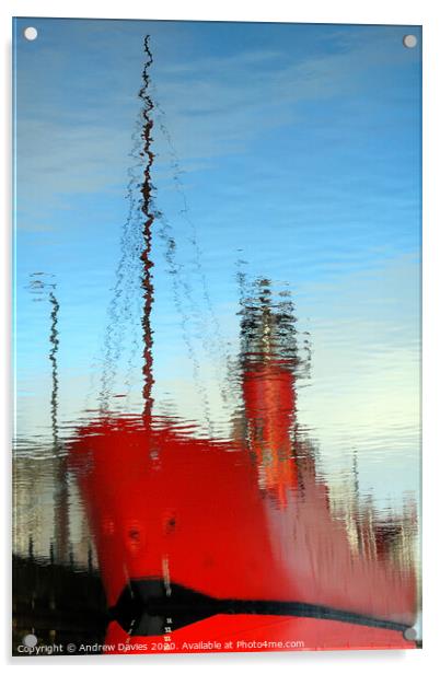 Liverpool lightship Acrylic by Andrew Davies