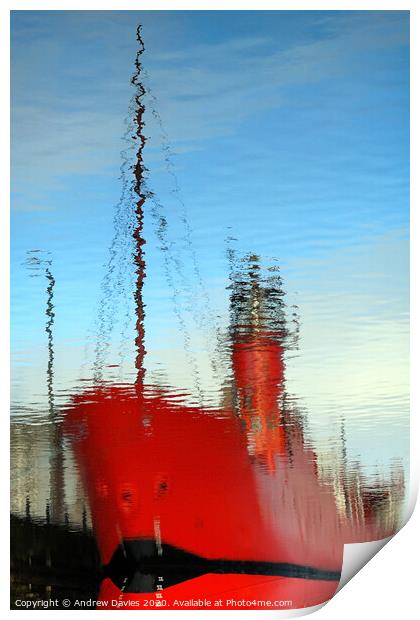 Liverpool lightship Print by Andrew Davies