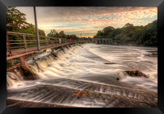 Maidenhead Weir Framed Print by Mick Vogel