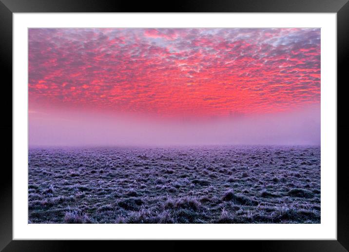 Sunrise at Widbrook Common Framed Mounted Print by Mick Vogel