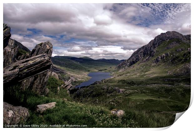 Tryfan Print by Dave Sibley