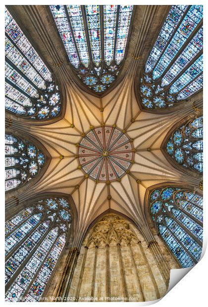  Chapter House ceiling detail. Print by Chris North