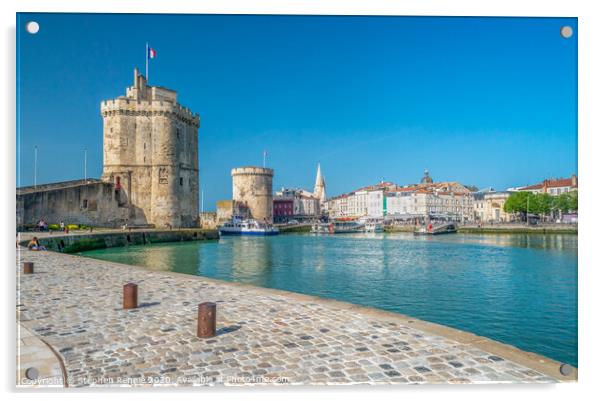 La Rochelle, France. Acrylic by Stephen Rennie
